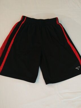 Cheetah Boys Black Athletic Shorts with Red Stripes Size M (10/12 )